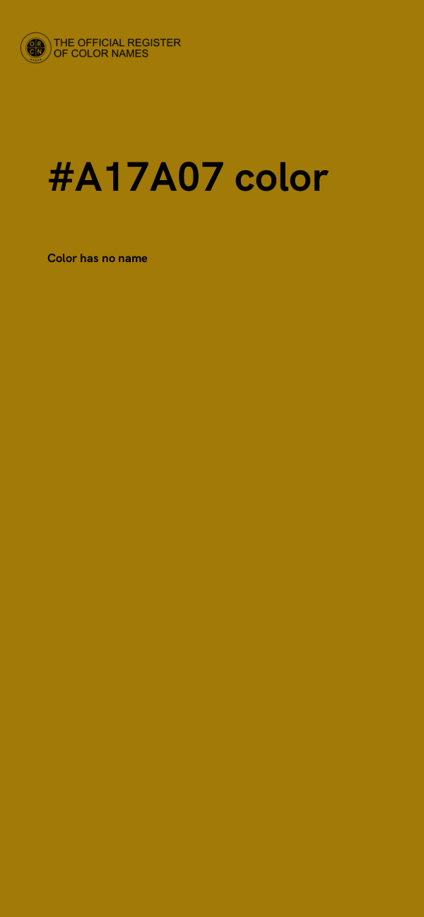 #A17A07 color image