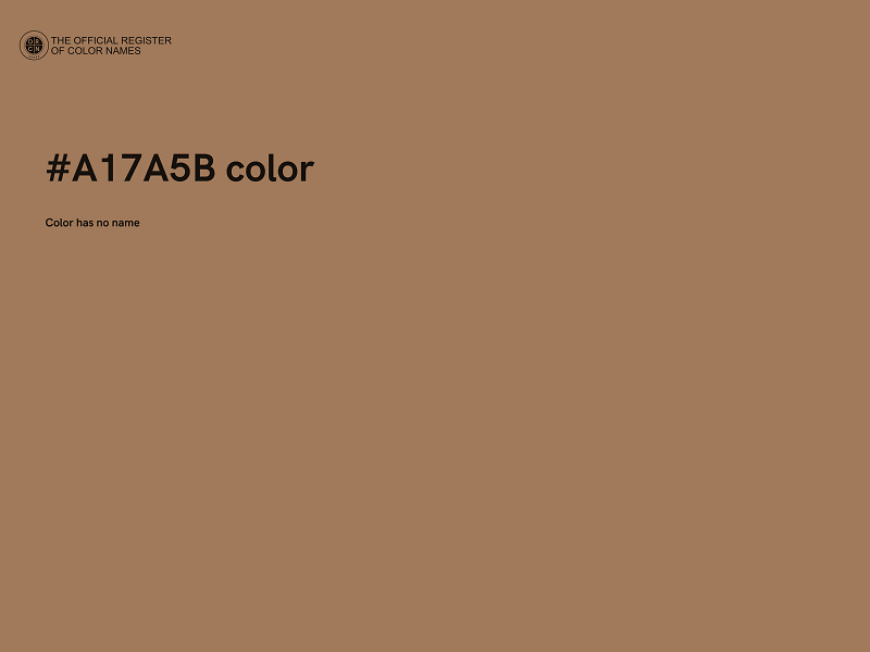 #A17A5B color image