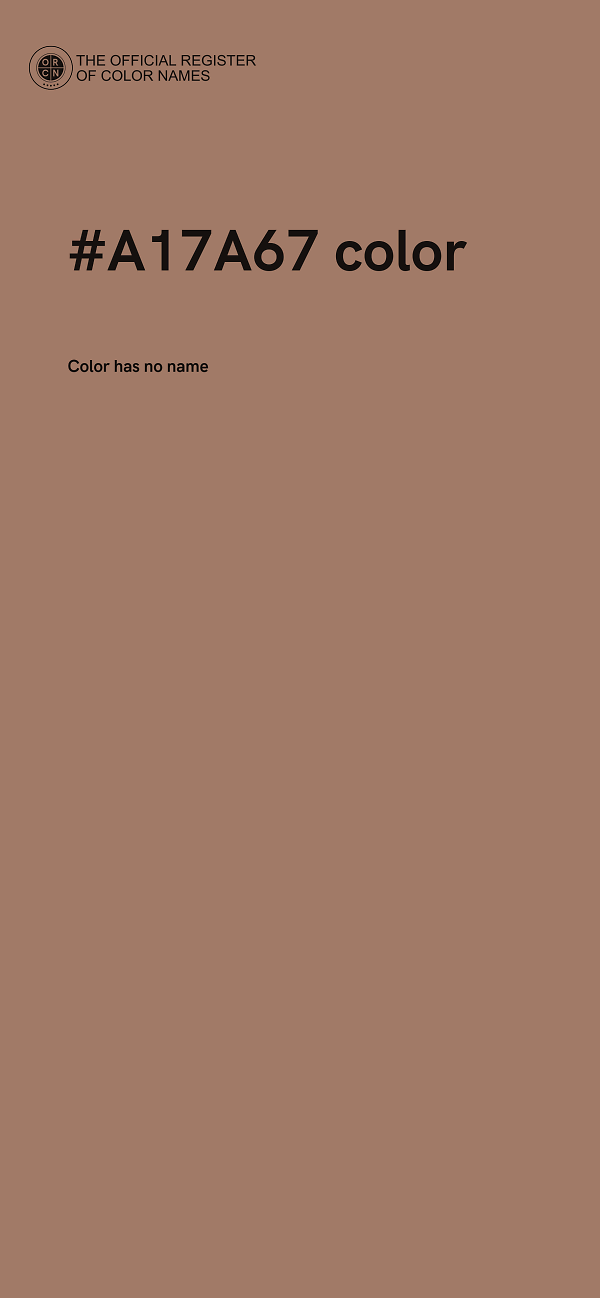#A17A67 color image
