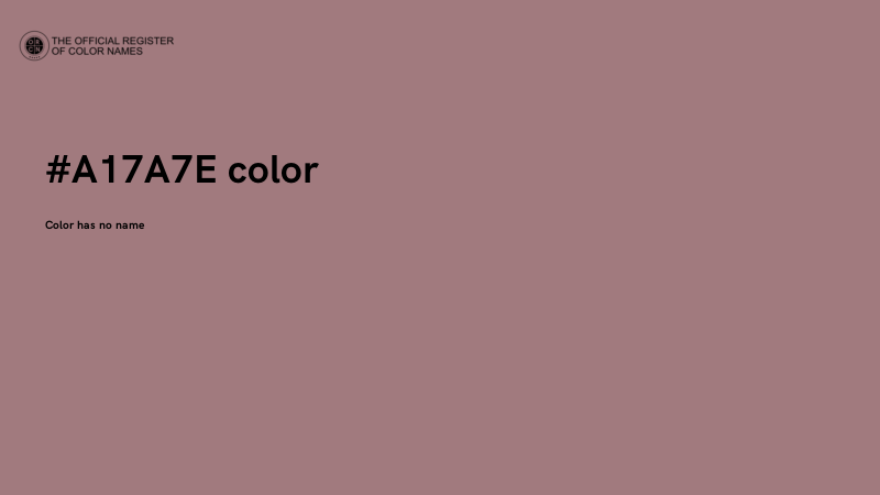 #A17A7E color image