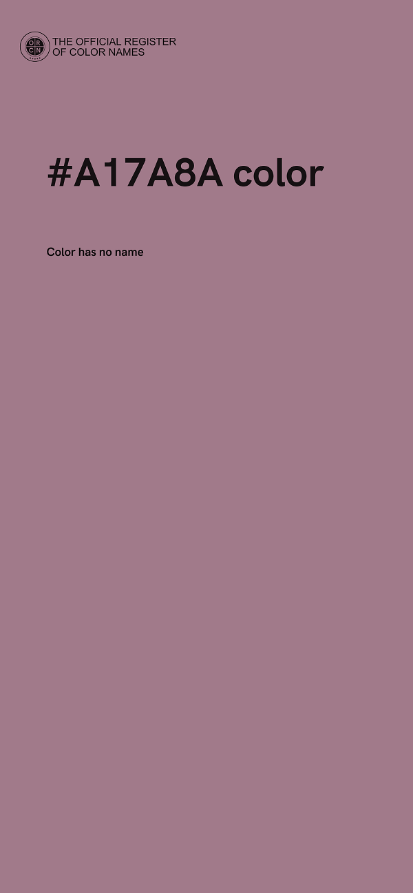 #A17A8A color image