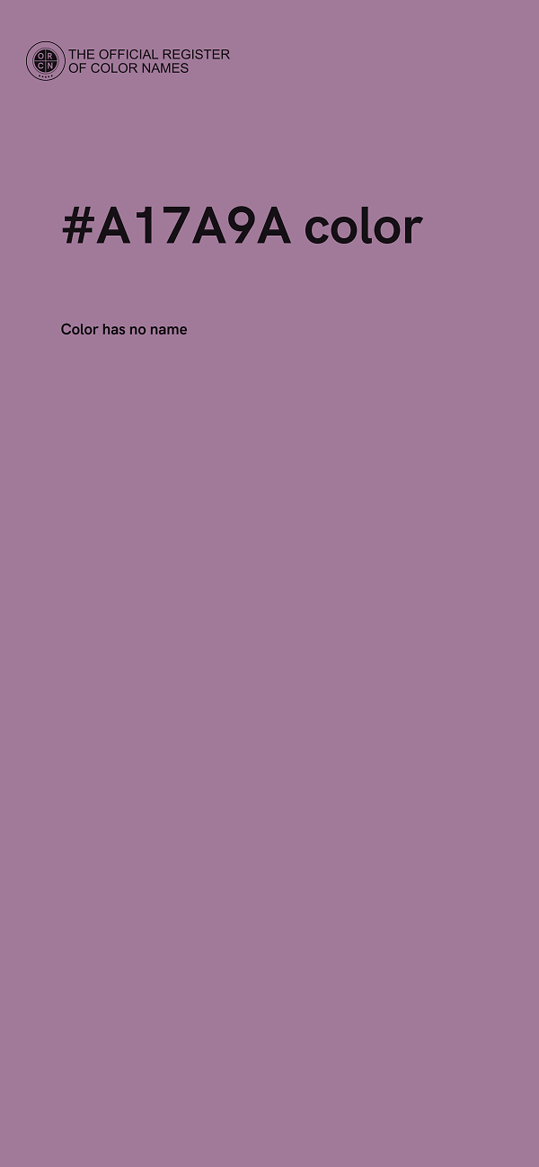 #A17A9A color image