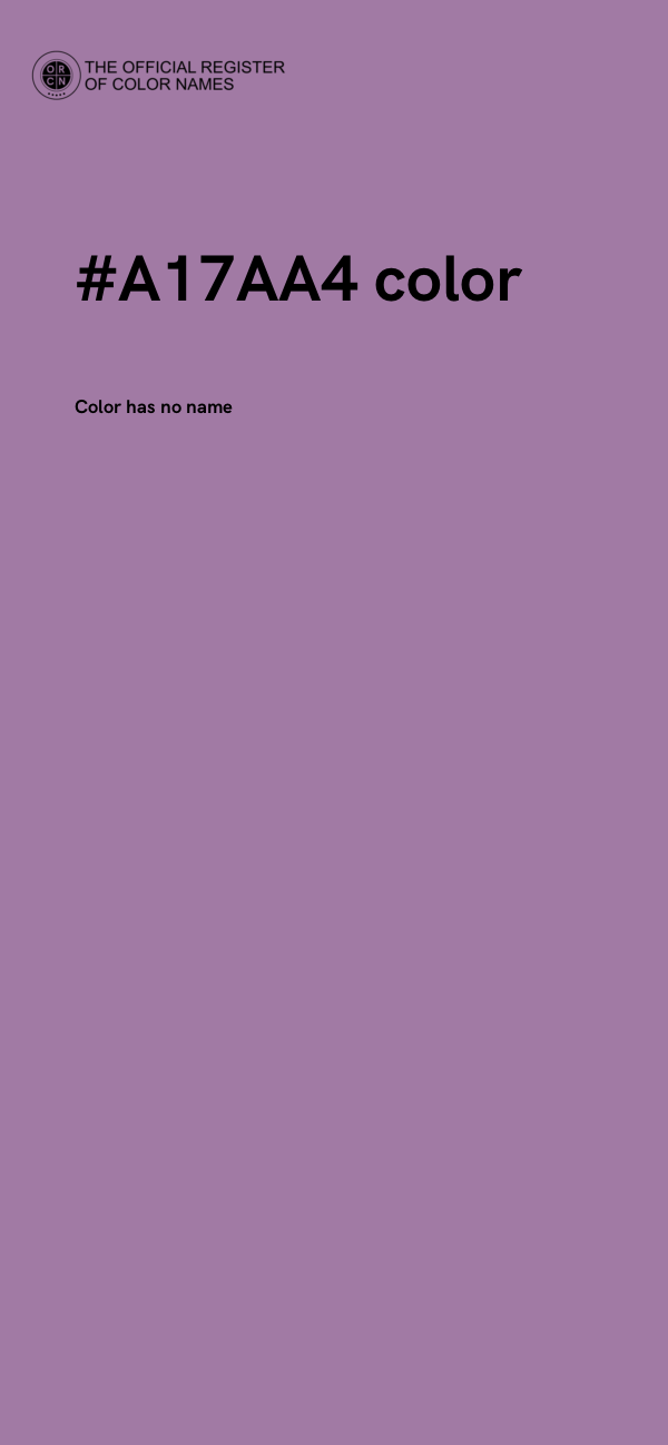 #A17AA4 color image