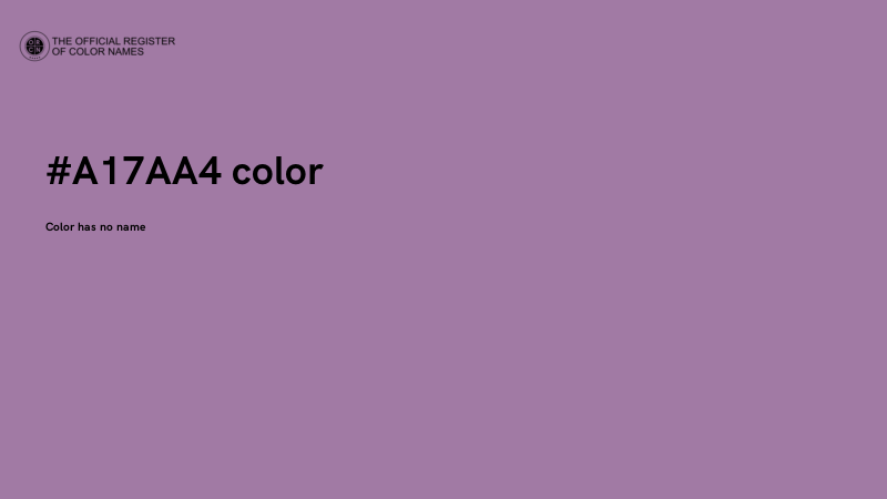 #A17AA4 color image
