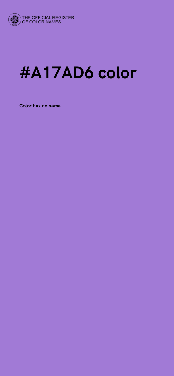 #A17AD6 color image