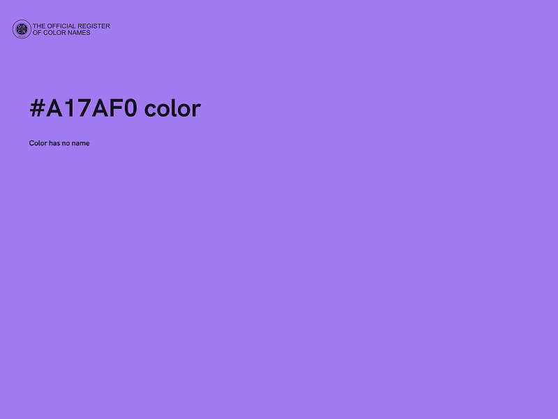 #A17AF0 color image