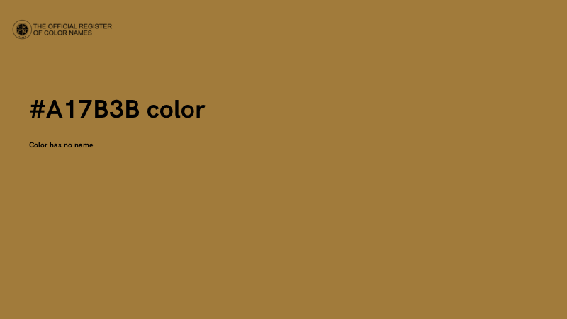 #A17B3B color image