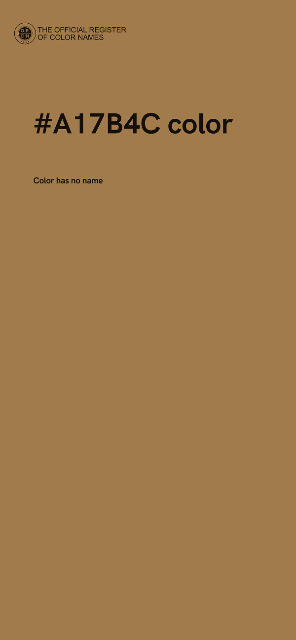 #A17B4C color image