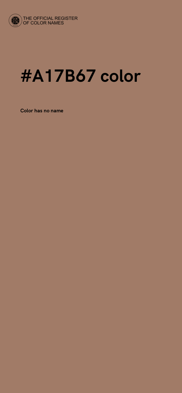 #A17B67 color image