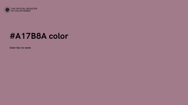 #A17B8A color image