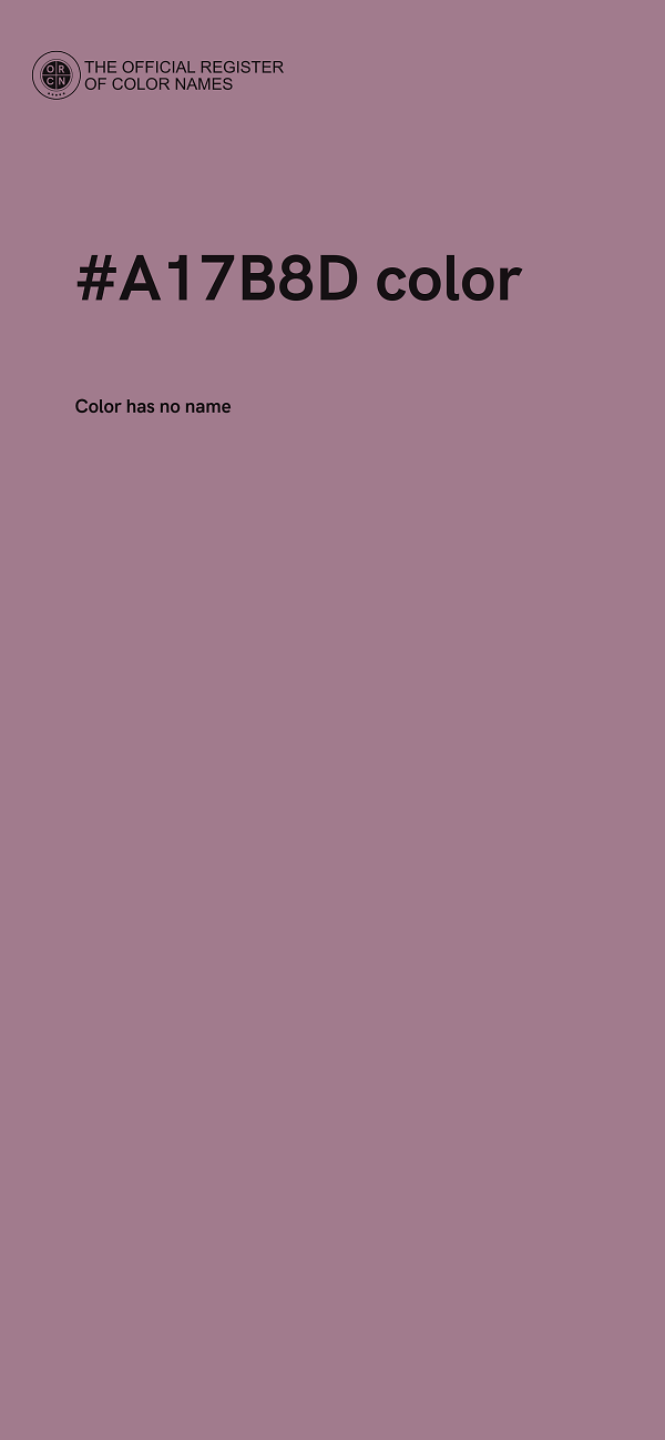 #A17B8D color image