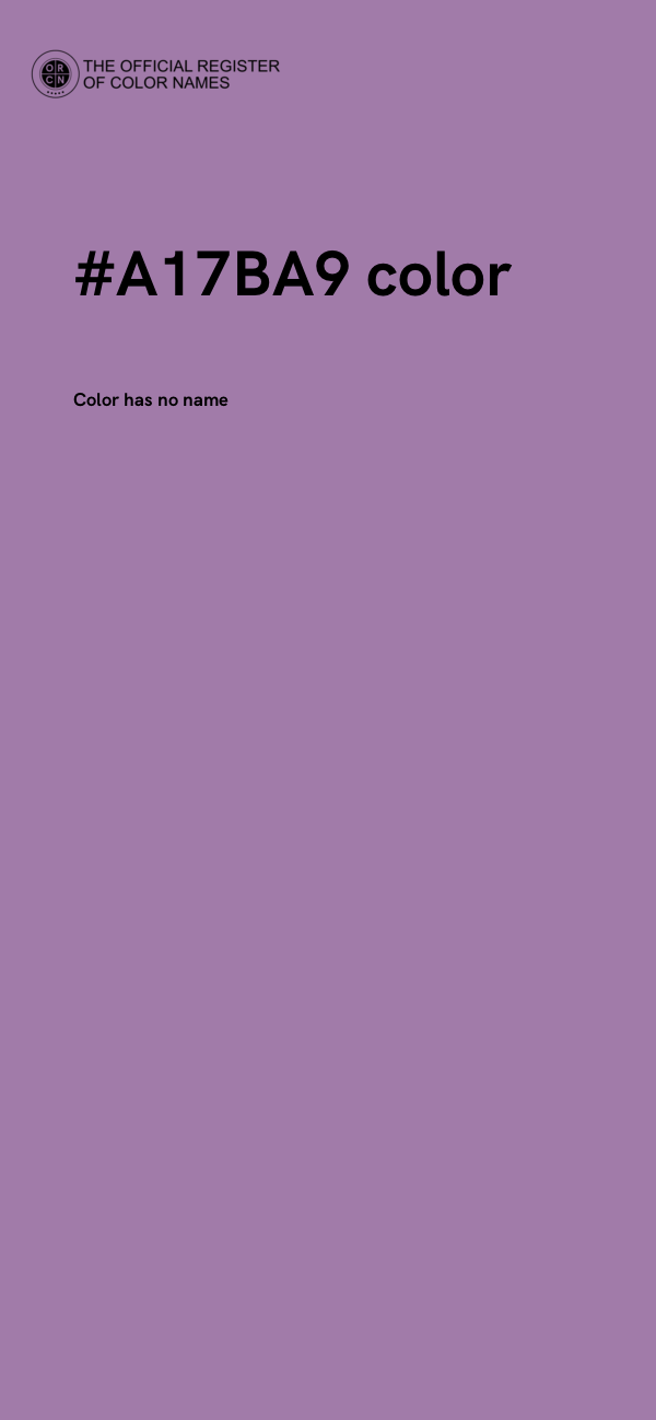 #A17BA9 color image