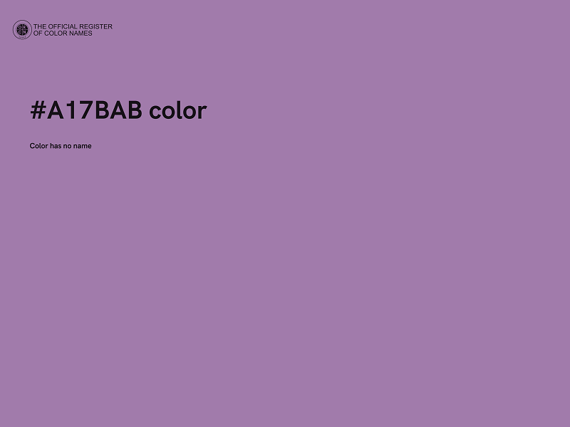 #A17BAB color image
