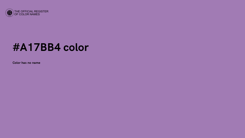 #A17BB4 color image
