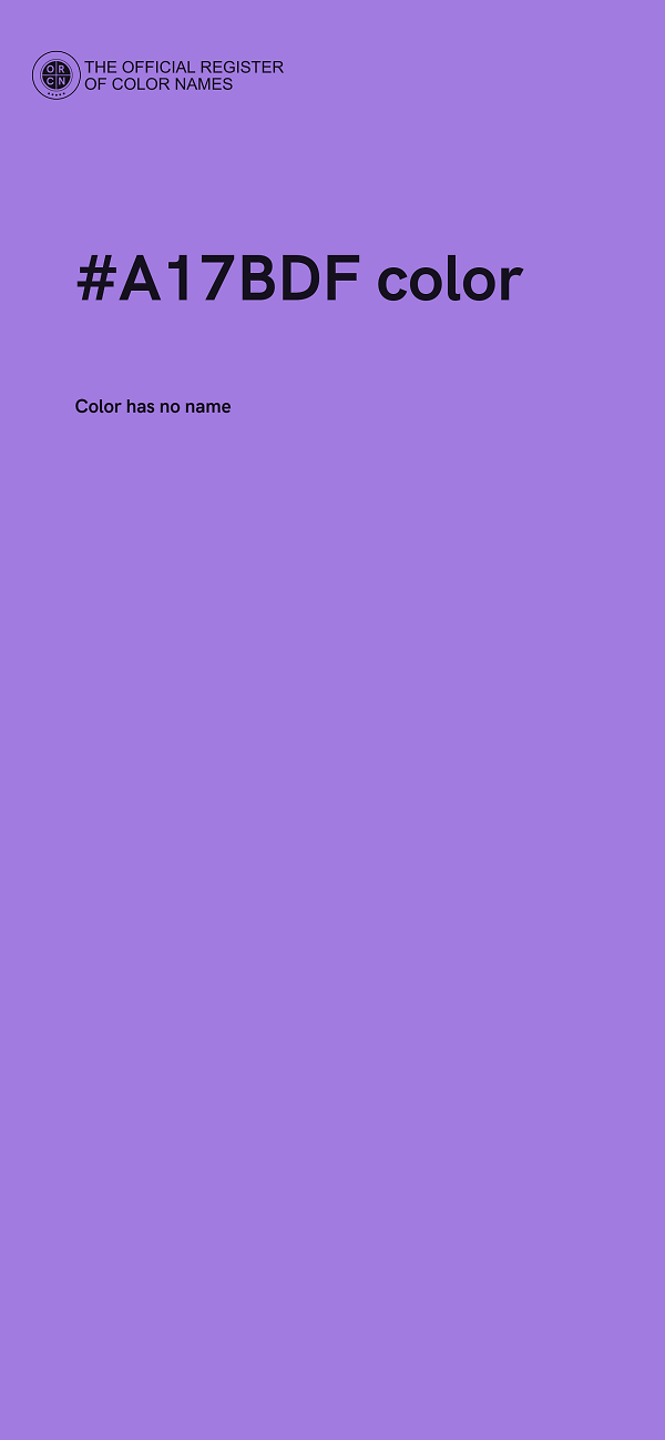 #A17BDF color image