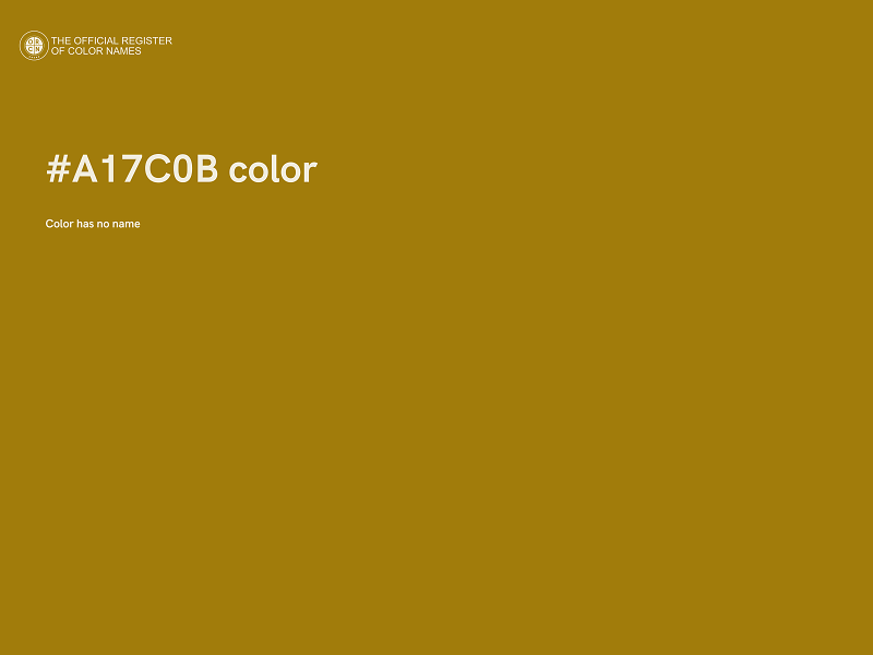 #A17C0B color image