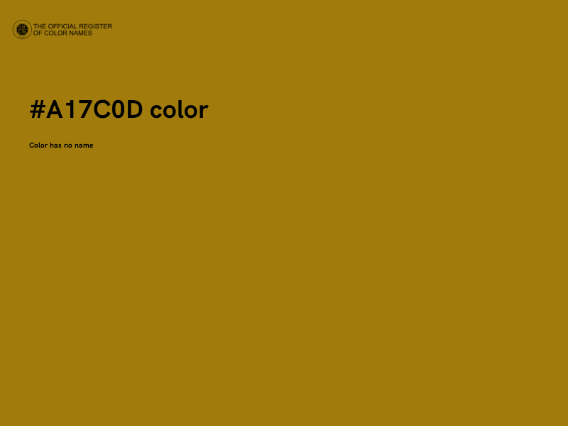 #A17C0D color image