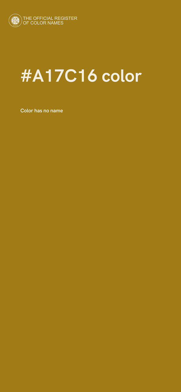 #A17C16 color image