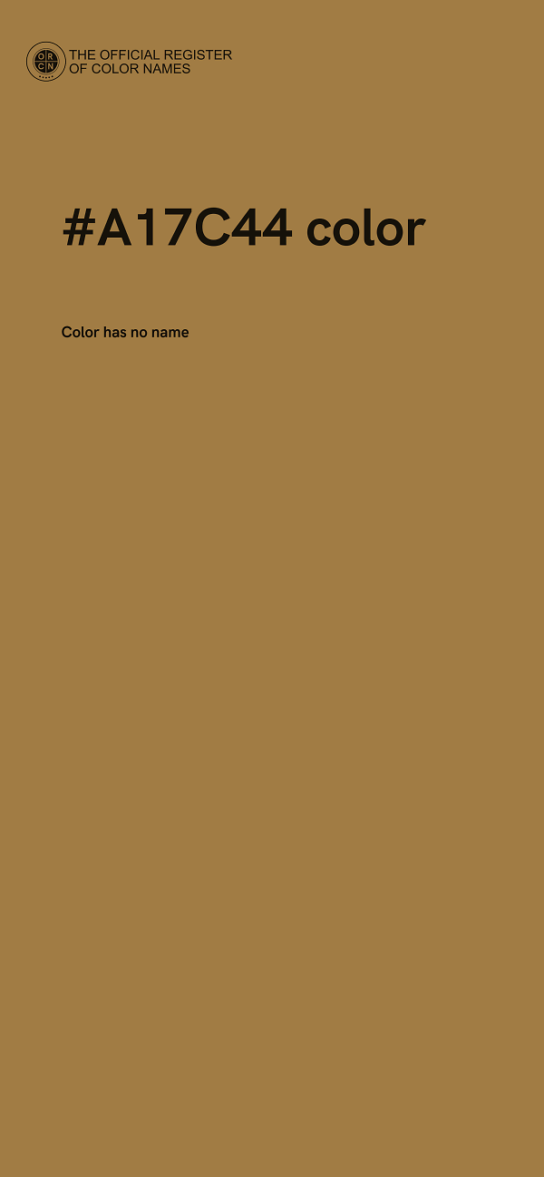 #A17C44 color image