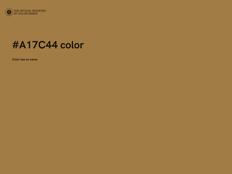 #A17C44 color image