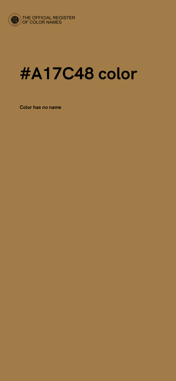 #A17C48 color image