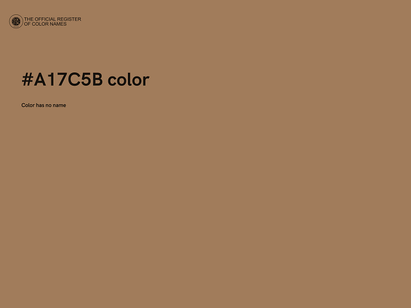 #A17C5B color image