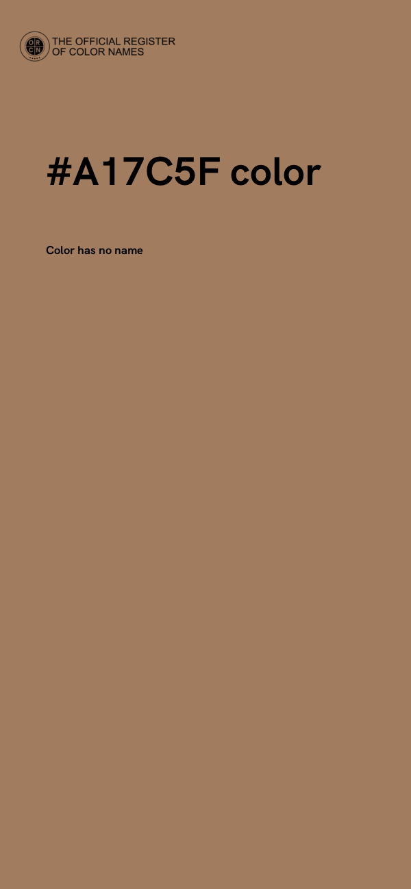 #A17C5F color image