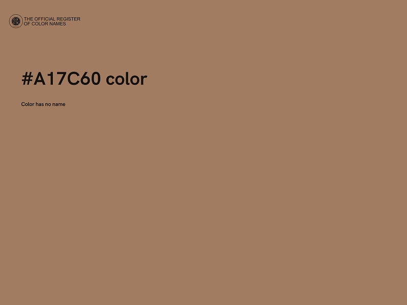 #A17C60 color image