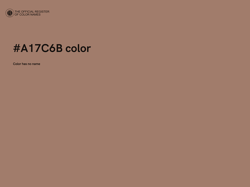 #A17C6B color image