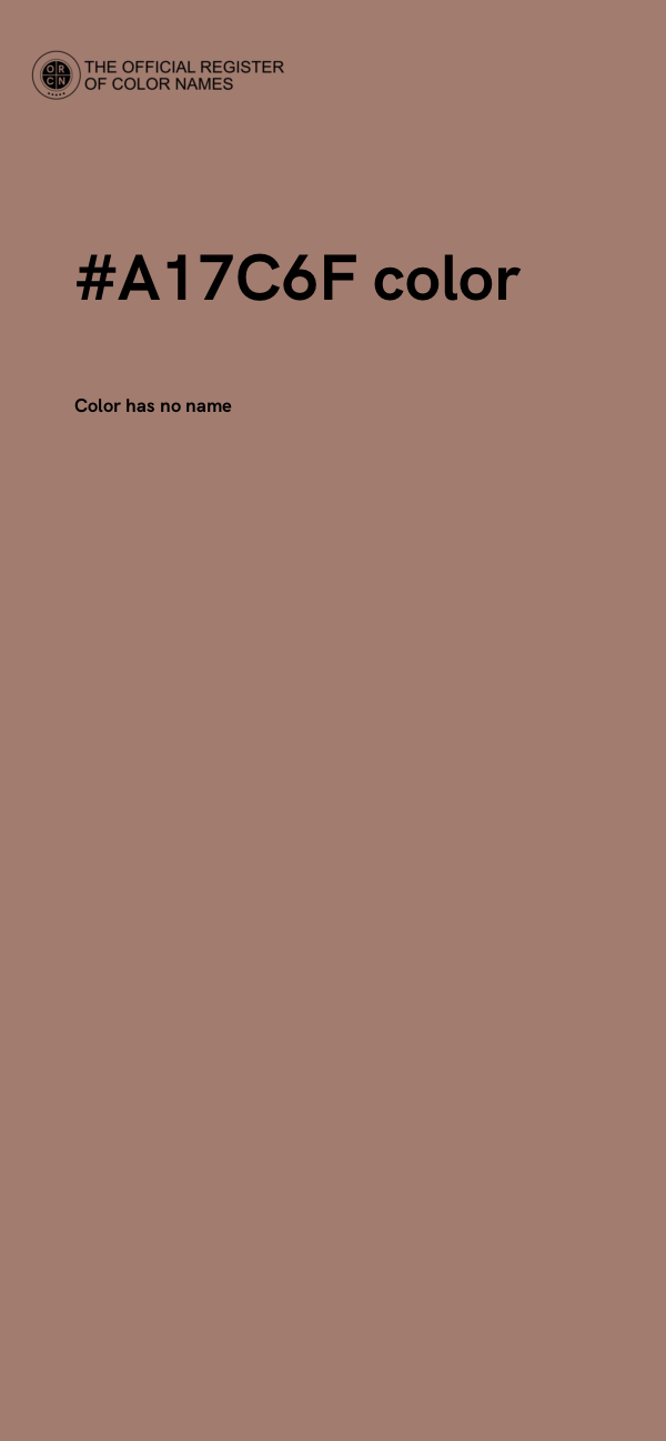 #A17C6F color image