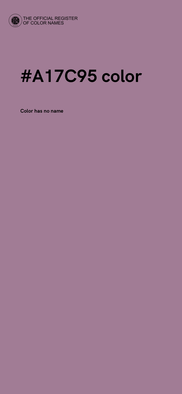 #A17C95 color image