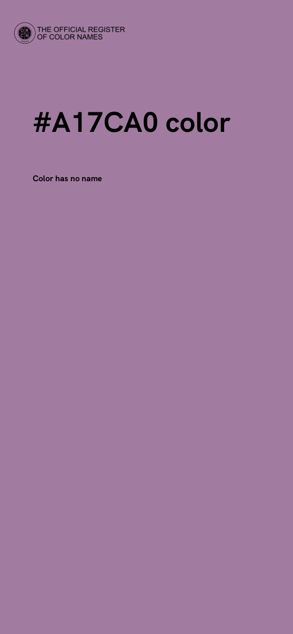 #A17CA0 color image