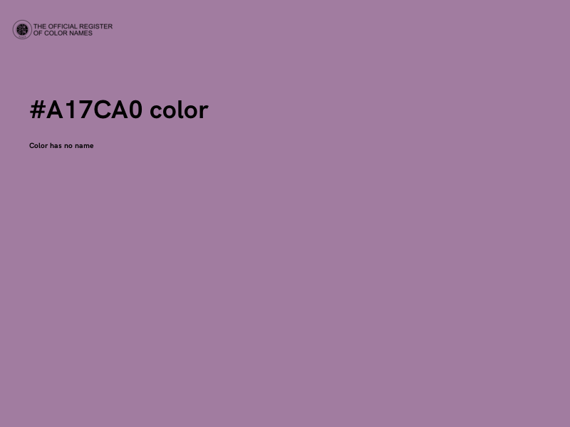 #A17CA0 color image