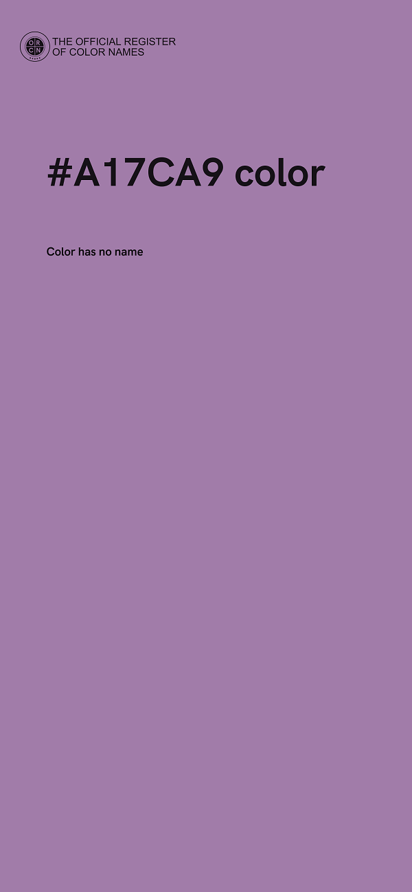 #A17CA9 color image