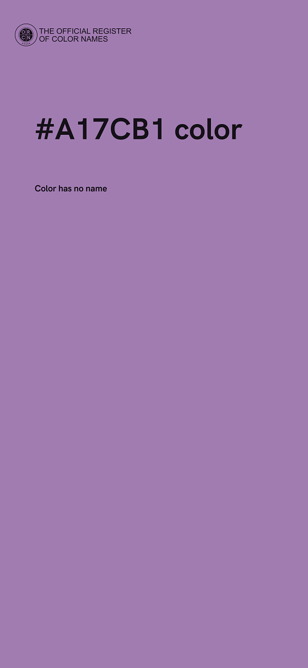 #A17CB1 color image