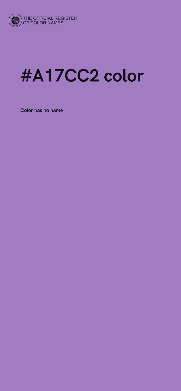 #A17CC2 color image