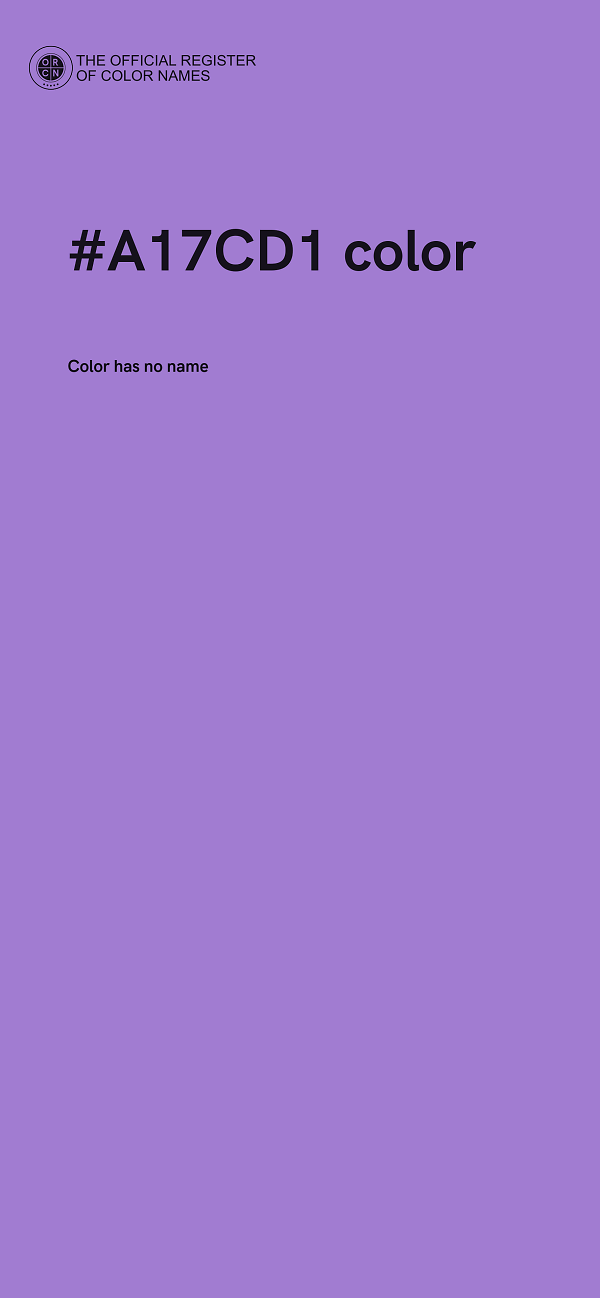 #A17CD1 color image