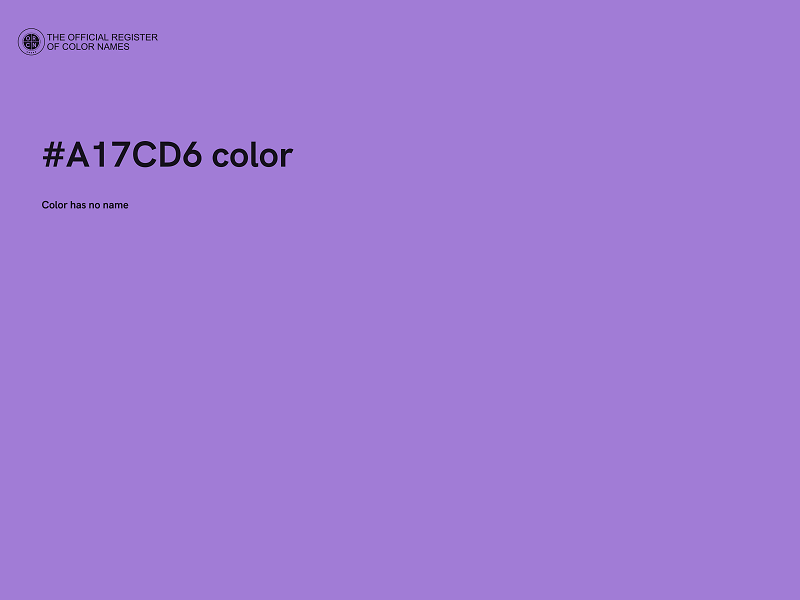 #A17CD6 color image