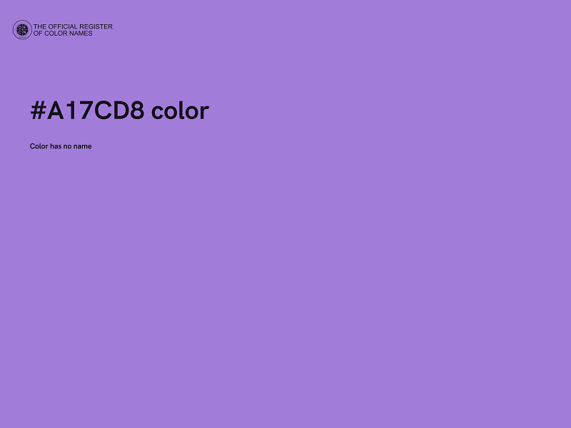 #A17CD8 color image