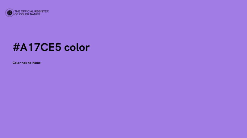 #A17CE5 color image