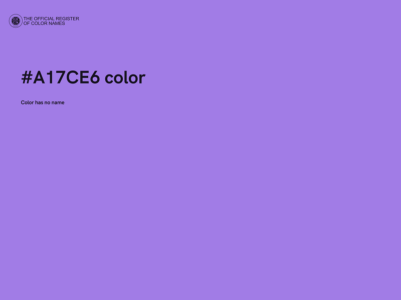 #A17CE6 color image