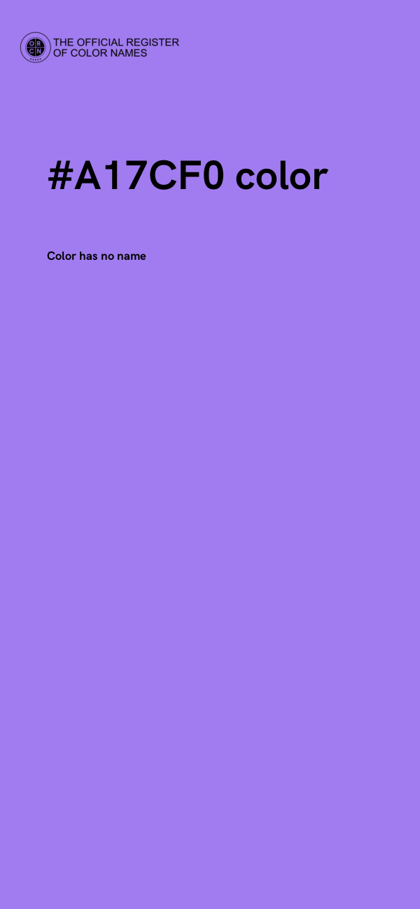 #A17CF0 color image