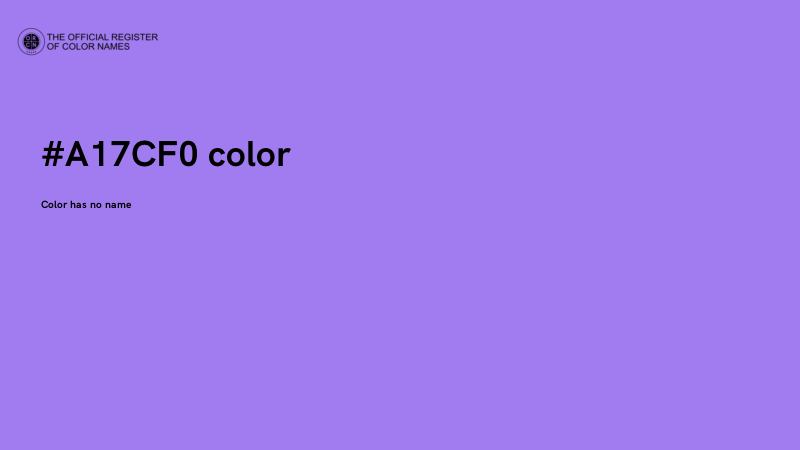#A17CF0 color image