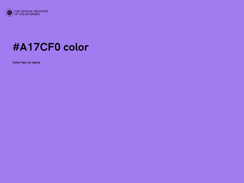 #A17CF0 color image