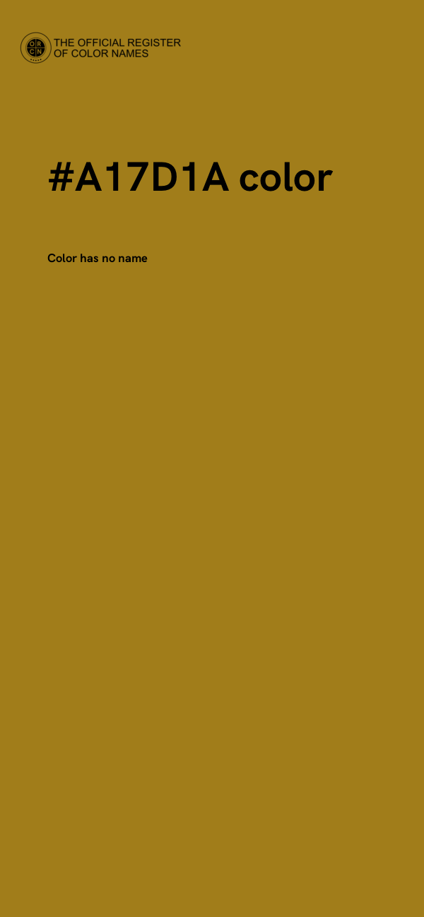 #A17D1A color image