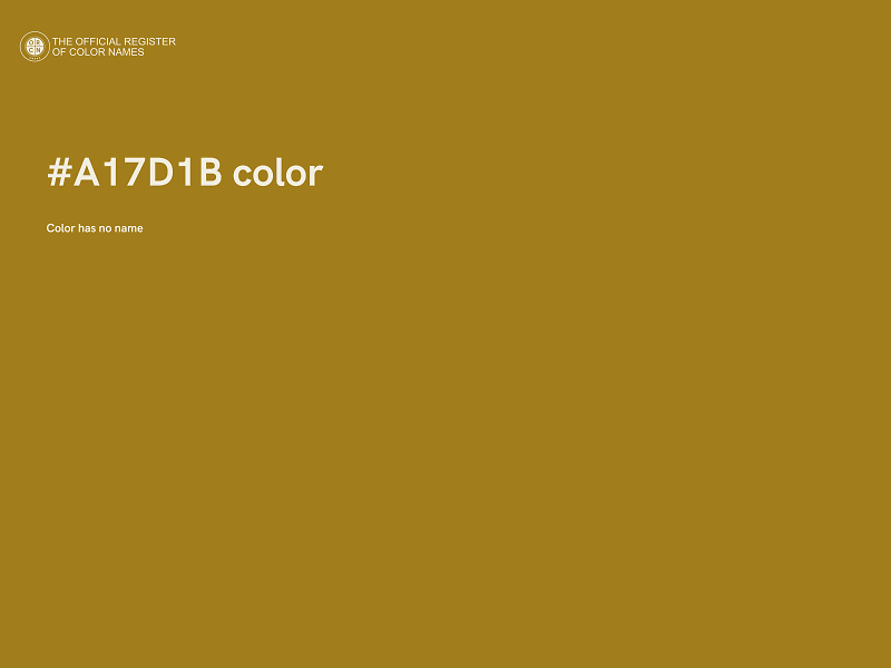 #A17D1B color image