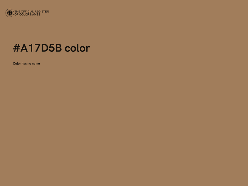 #A17D5B color image