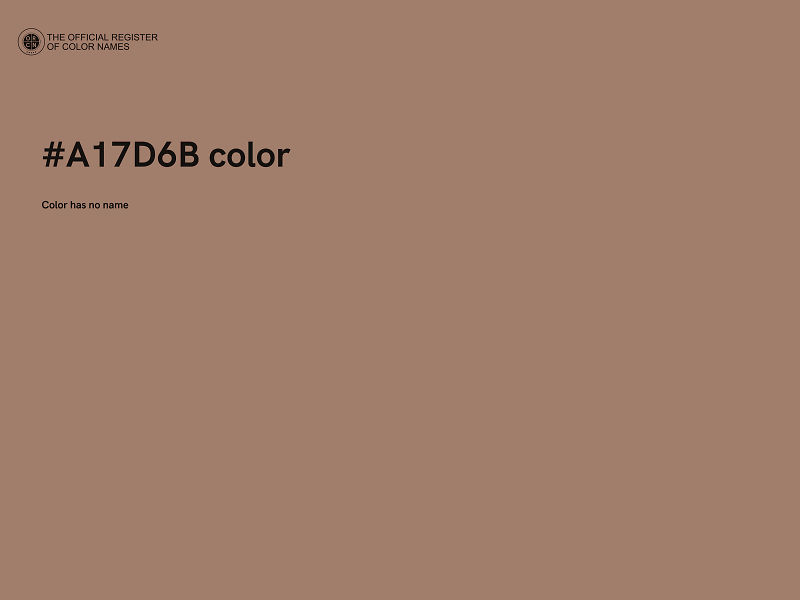 #A17D6B color image
