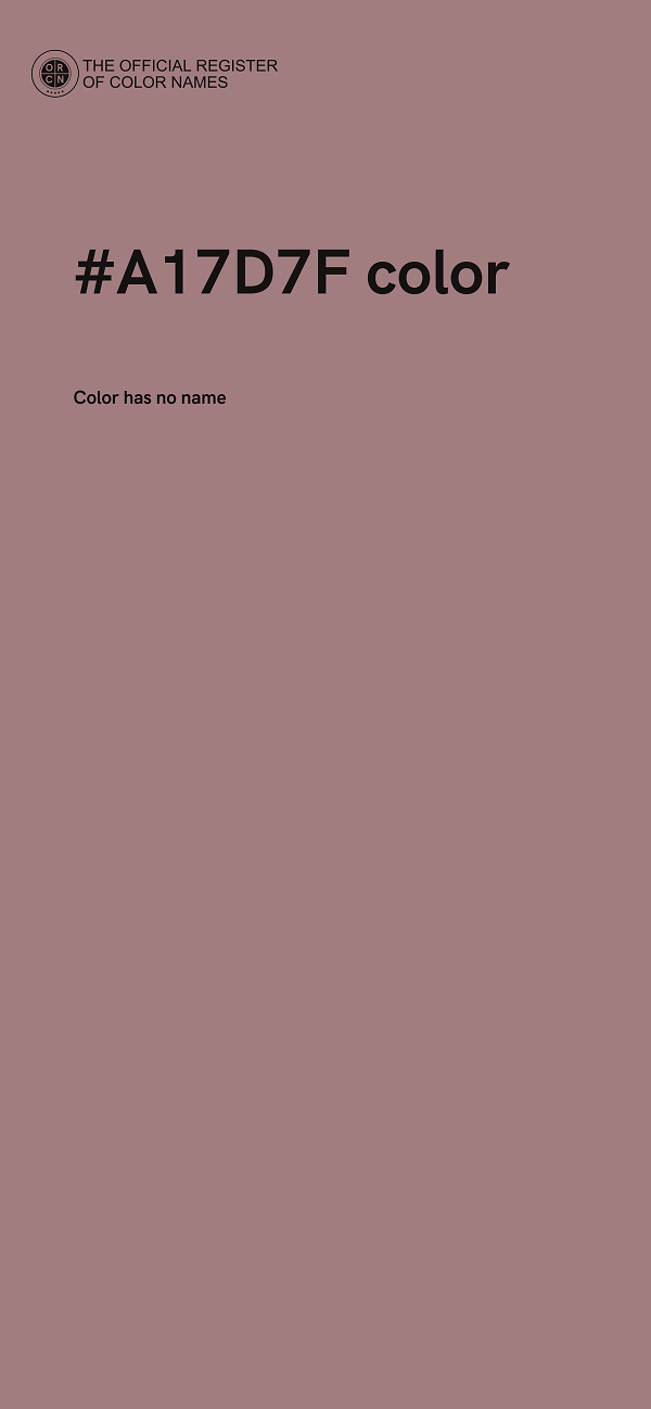 #A17D7F color image