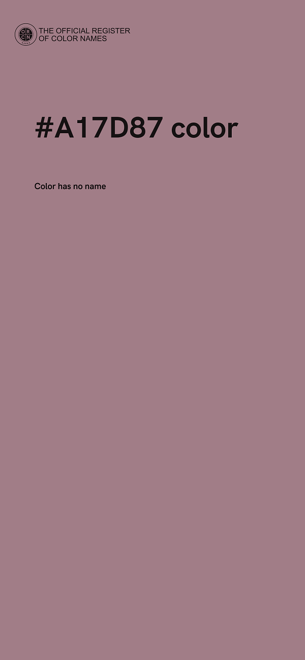 #A17D87 color image